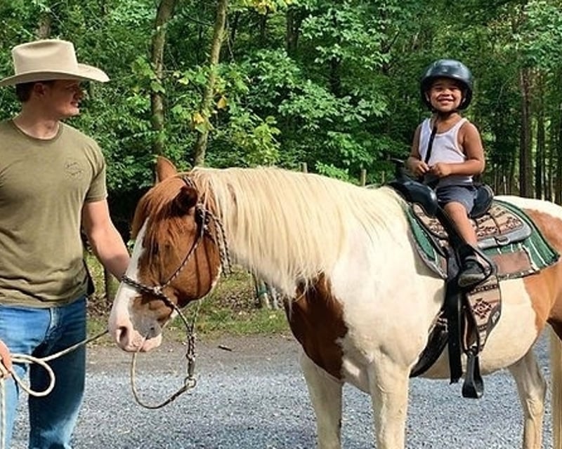 Kids' Hand-Led Horse Ride in Fort Valley