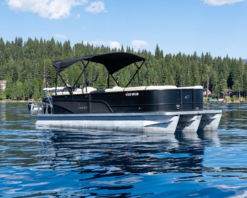 24' Pontoon Boat Rental on Lake Tahoe