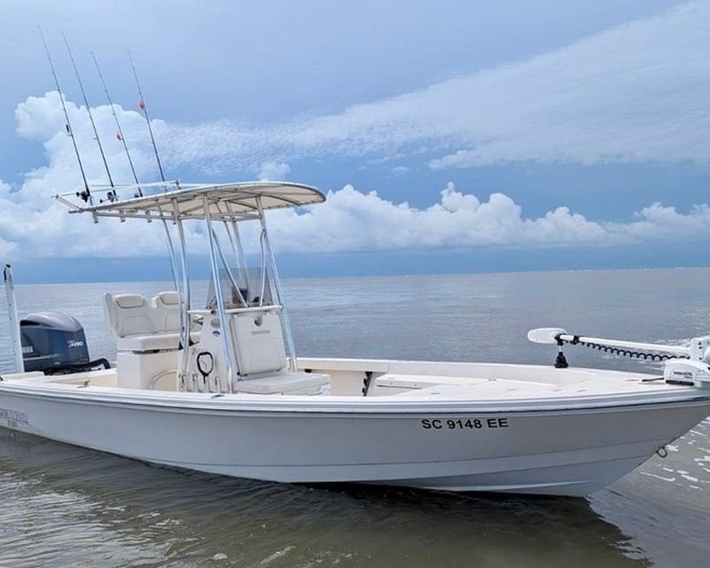 Shark Fishing Charter in Charleston on a 24' Boat