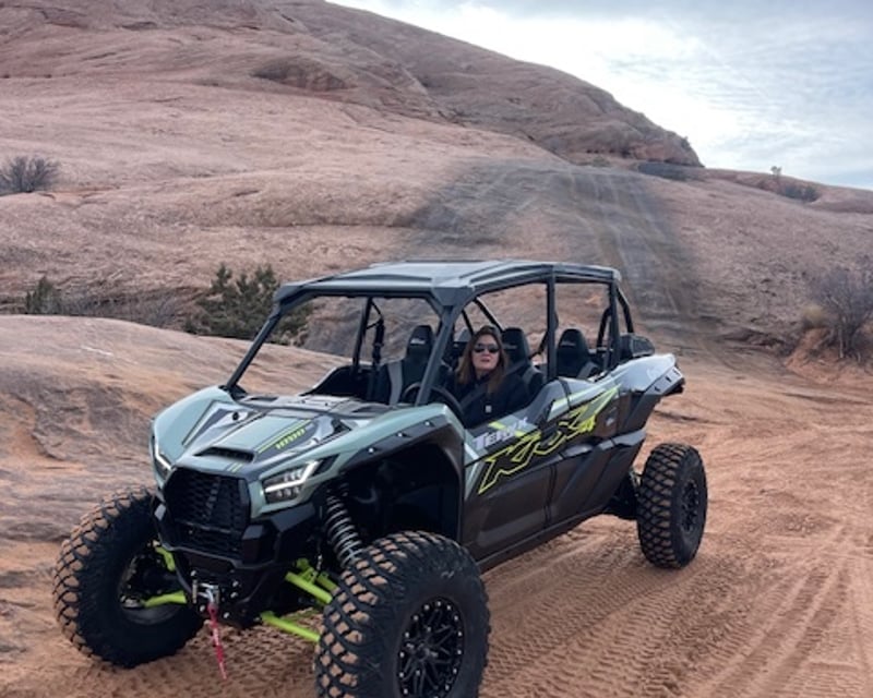 Guided Hell's Revenge UTV Tour in Moab