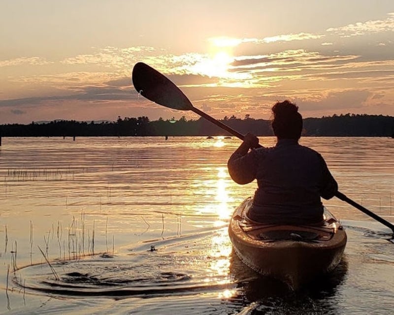 Sunset Kayak Tour on Sebago Lake