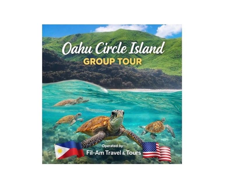 Oahu Circle Island Tour with Turtle Bay Snorkeling