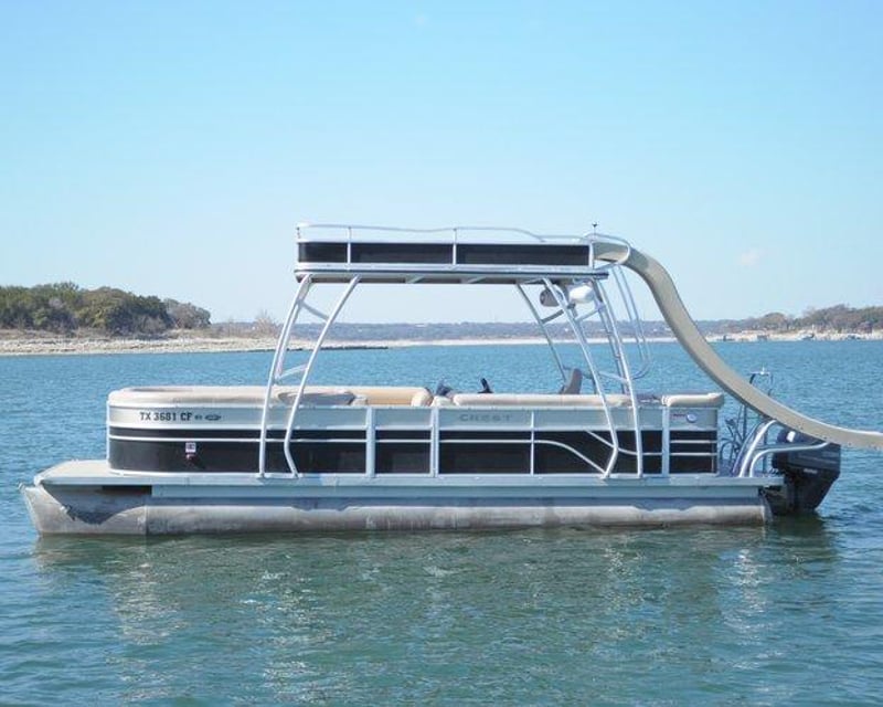 Captained Double Decker Party Boat with Slide on Lake Travis