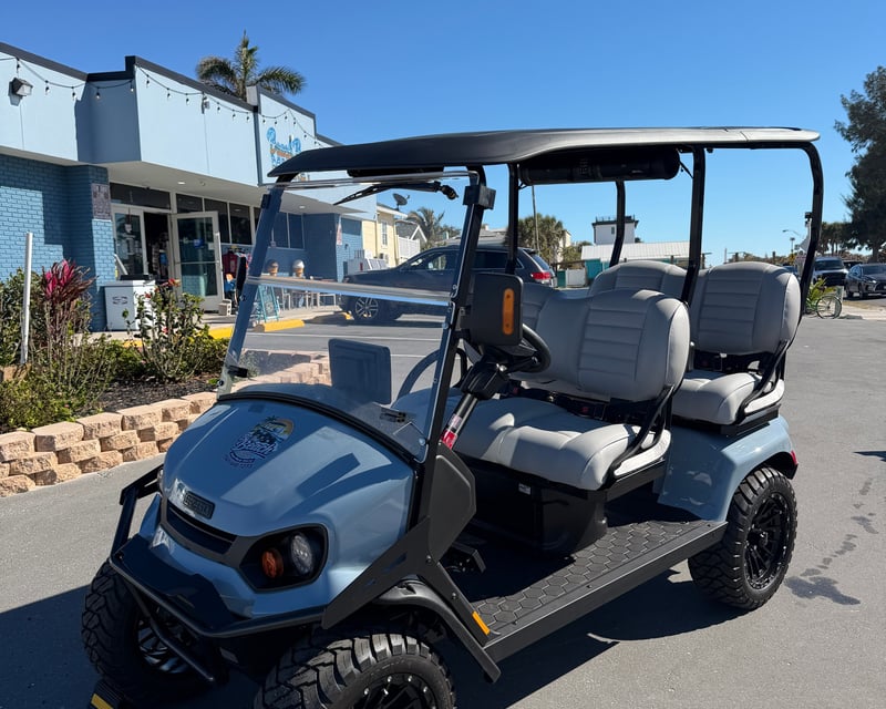 Lifted Electric Golf Cart Rental in Bradenton Beach