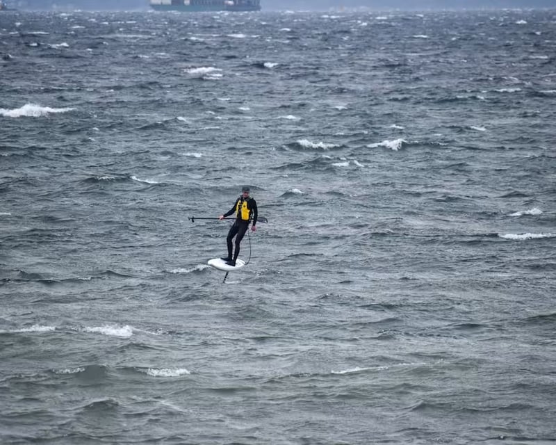 Private SUP Foil Lesson at Jetty Island, Everett