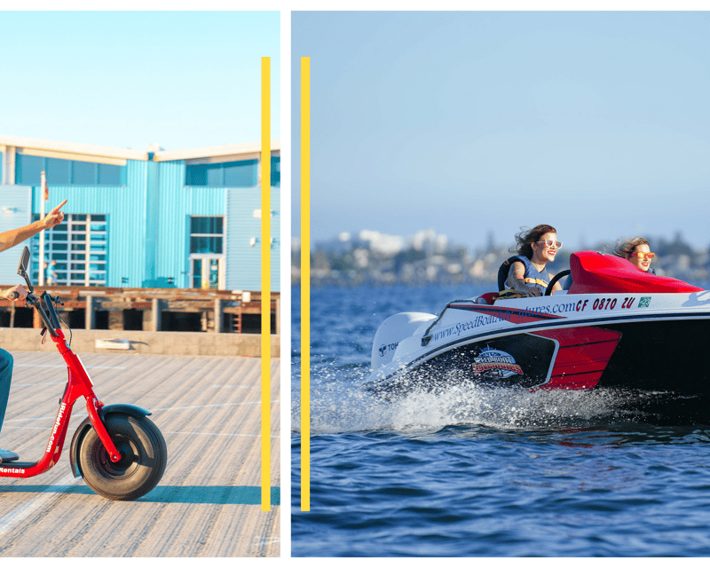 GPS-Guided Scooter & Speedboat Tour in San Diego