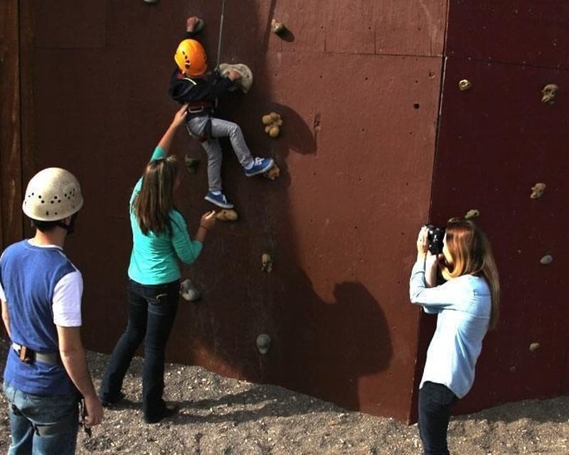 Family Rock Climbing Wall Near Zion National Park