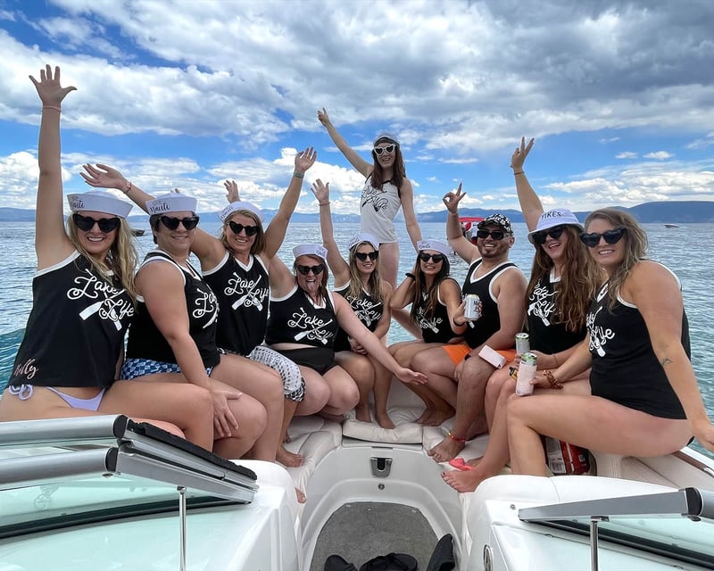 Private Bachelorette Boat Charter on Lake Tahoe