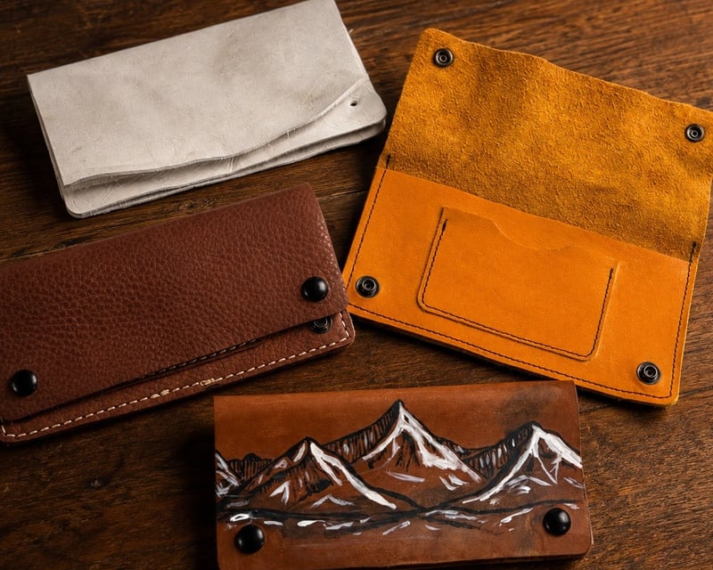 Hand-Painted Leather Wallet Workshop in Grand Lake