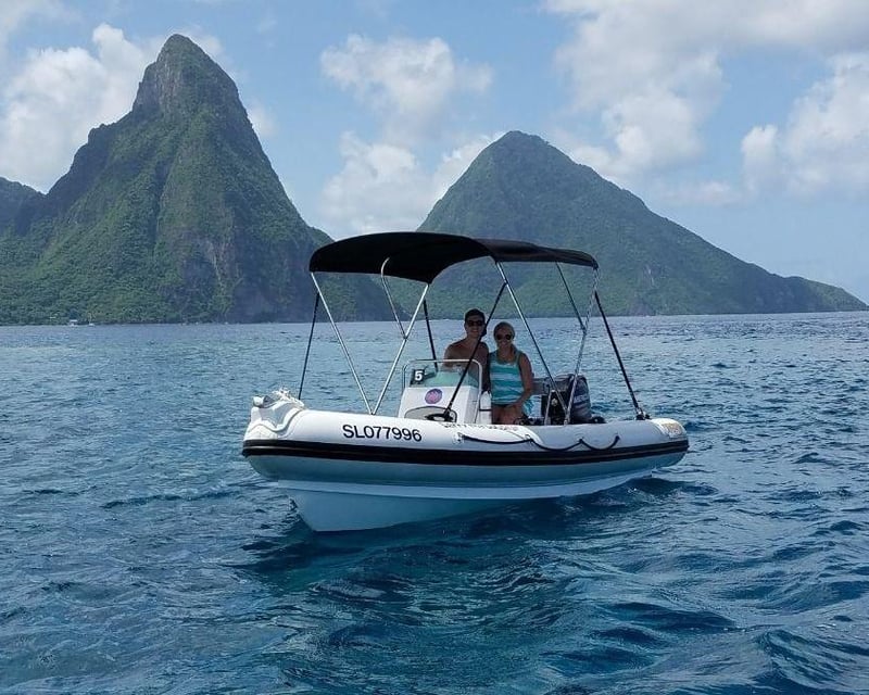 Self-Drive Speedboat Tour to Soufrière Drive-In Volcano