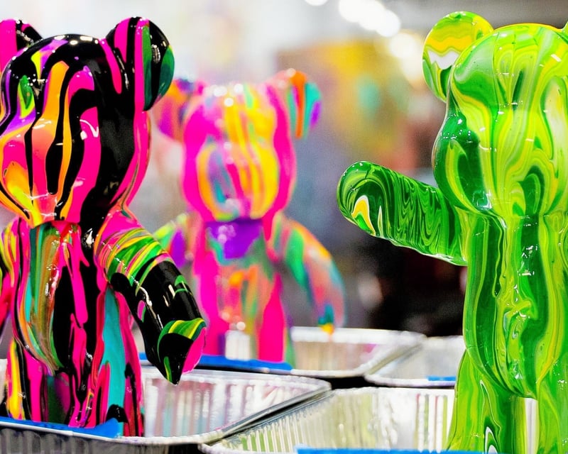 Drip Bear Painting Class in Sandy Springs