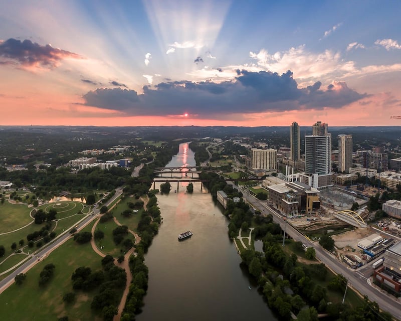 Private Sunset Plane Tour Over Austin & Hill Country Lakes