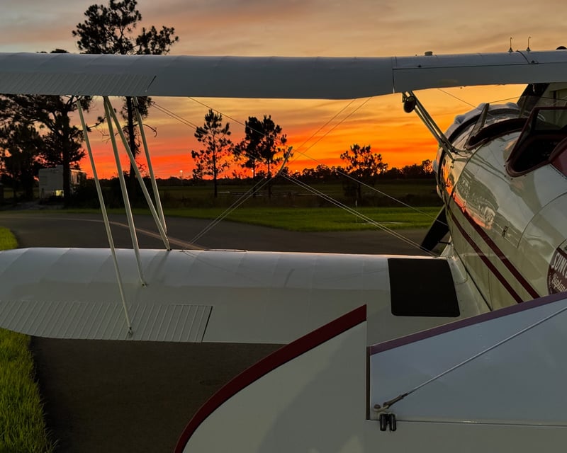 Sunrise & Sunset Biplane Tour in Punta Gorda