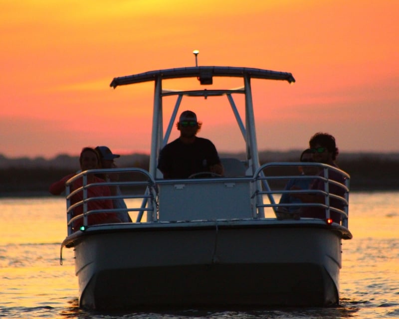 Folly Beach Sunset Boat Tour to Morris Island Lighthouse