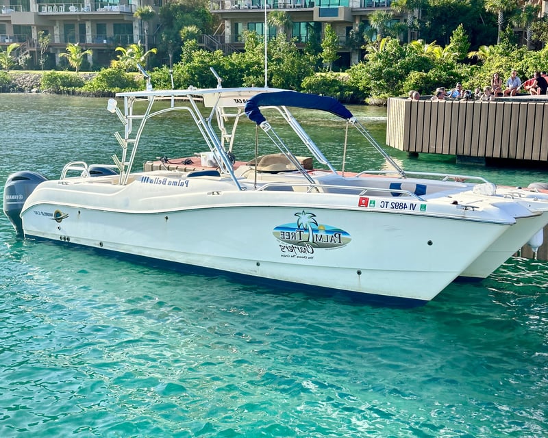 Captained 27' Catamaran Charter in St. John