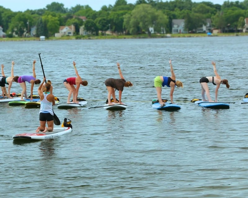 Guided SUP Yoga Class in Madison