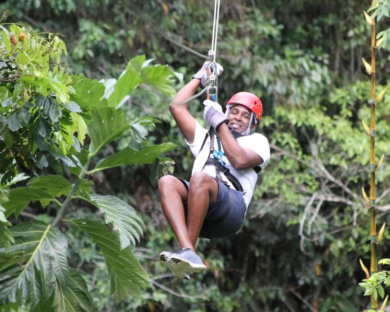 Full-Day Zip Lining & Waterfall Hike in St. Lucia