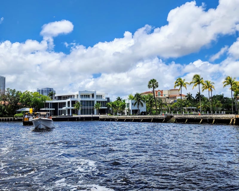 Captained Canal Boat Tour & Swim in Fort Lauderdale