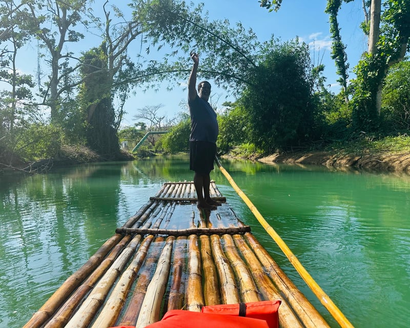Martha Brae Bamboo Rafting & Beach Club Tour from Falmouth