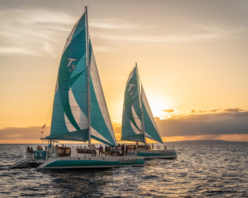 Sunset Dinner Catamaran Sail in Ka'anapali, Maui