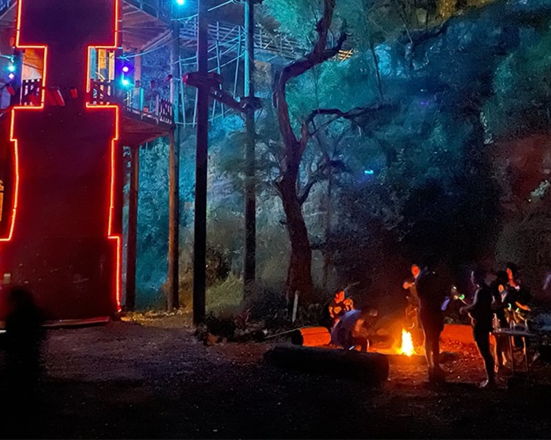 Night Aerial Adventure Course & S'mores in Kapolei, Oahu