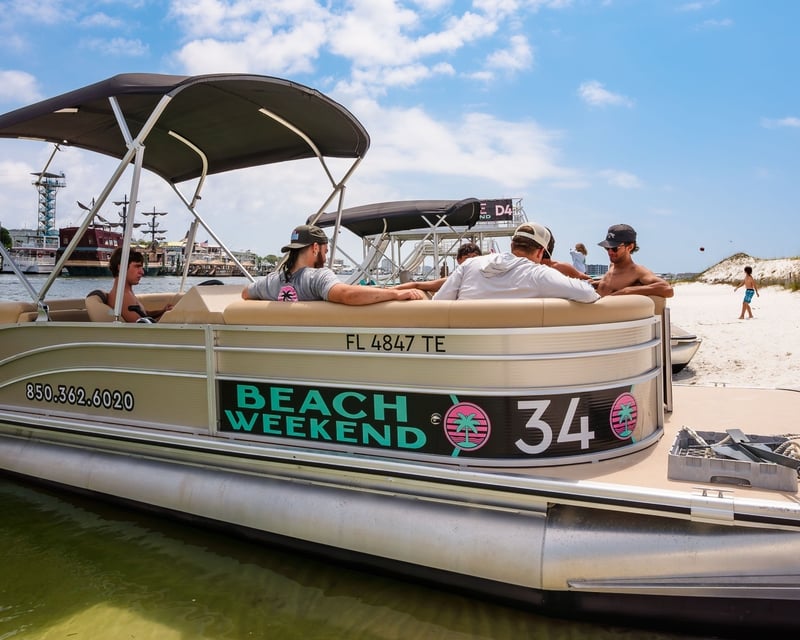 Fort Walton Beach 25' Pontoon Rental Near Crab Island