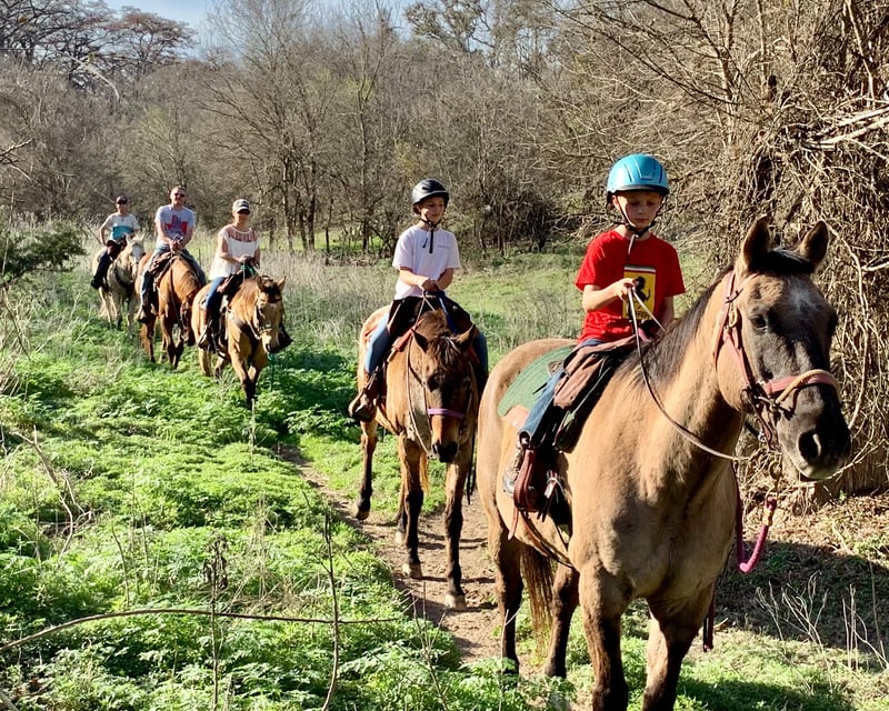 Medina River Horseback Ride in Bandera City Park