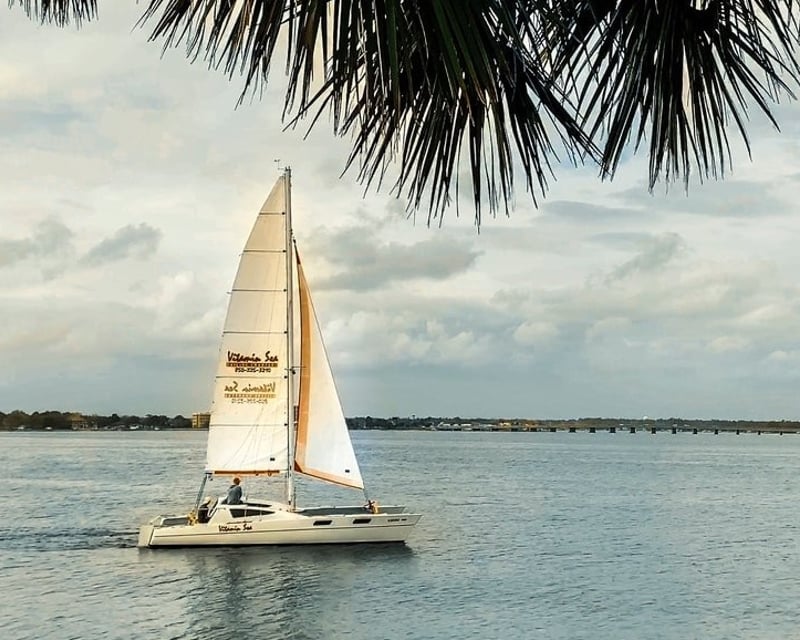 Destin Sail & Swim Charter on a Stiletto 30