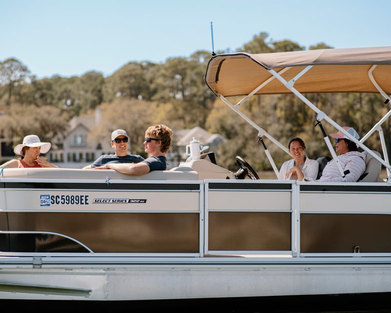 Pontoon Boat Rental on Broad Creek in Hilton Head Island