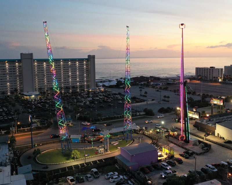 100 MPH Slingshot Thrill Ride in Panama City Beach