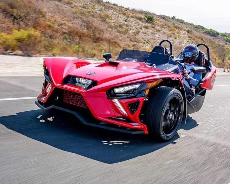 Open-Air Polaris Slingshot Rental in Acme near Traverse City