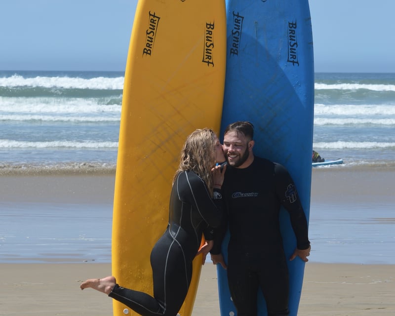Private Couples Surfing Lesson in Pismo Beach