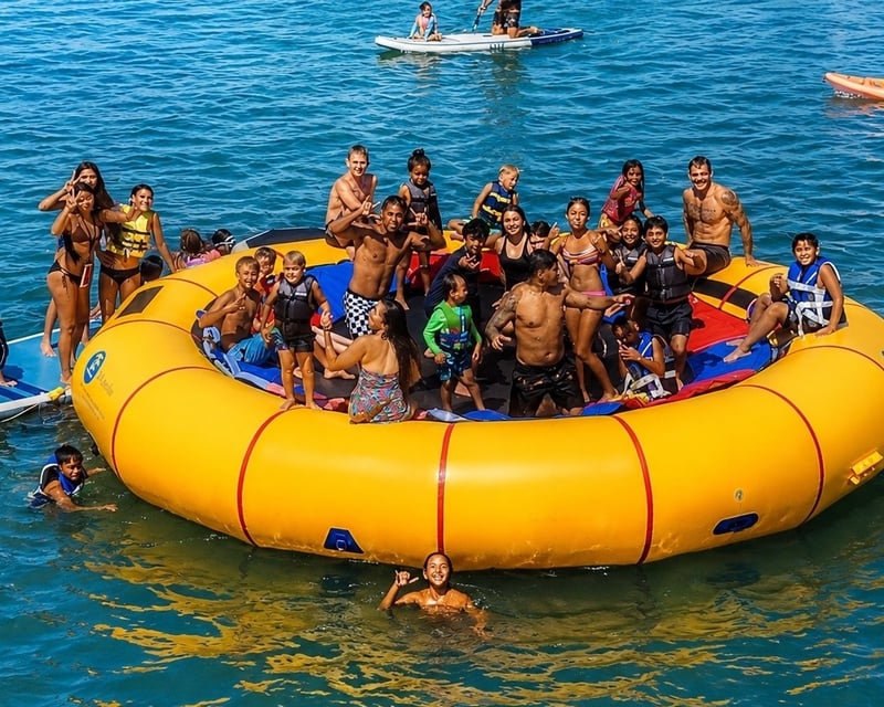 Delivered Water Trampoline Rental in Mission Bay, San Diego