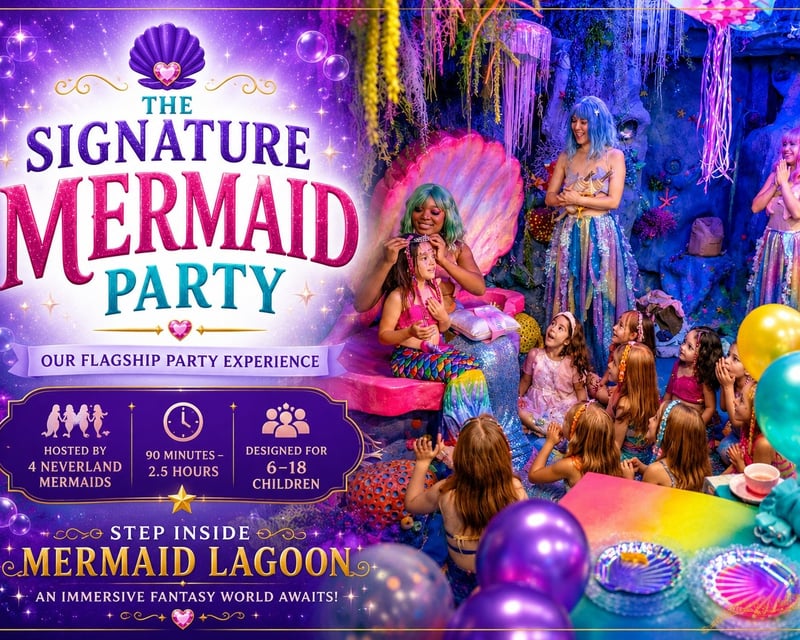 Private Mermaid Tea Party with Makeovers in Newport Beach