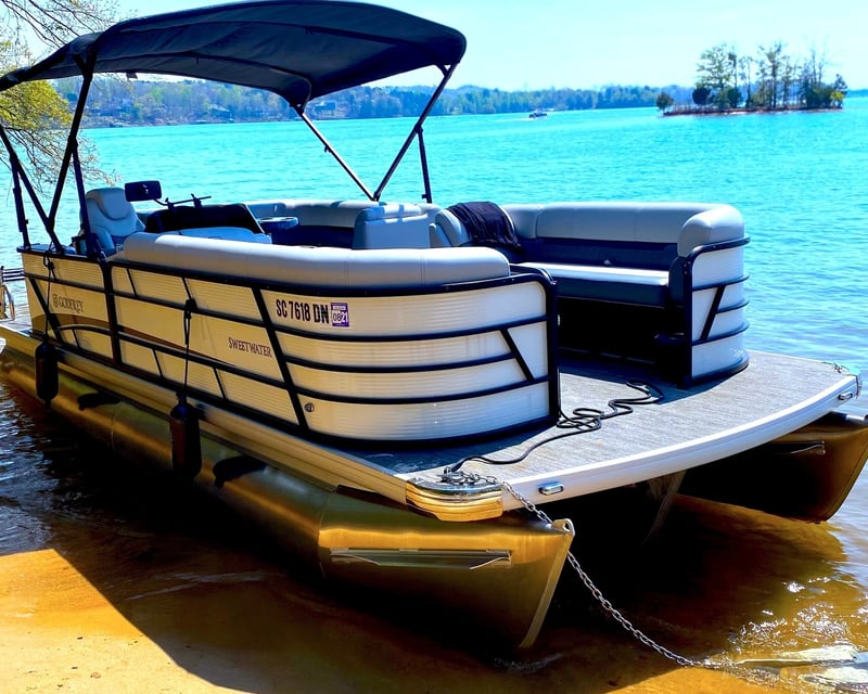 23' Tritoon Rental in Seneca