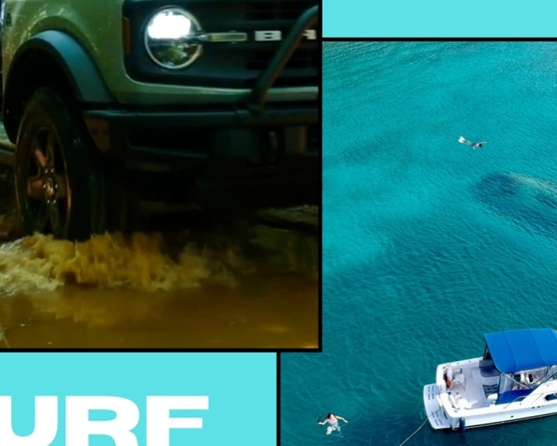 Surf & Turf Jeep & Boat Tour in St Thomas