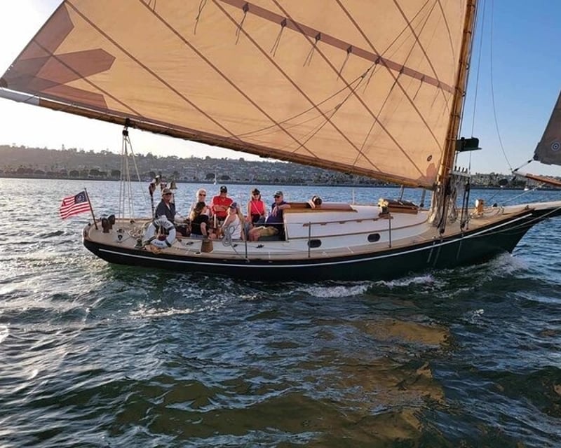Sunset Sail on a Classic Yacht in San Diego Bay