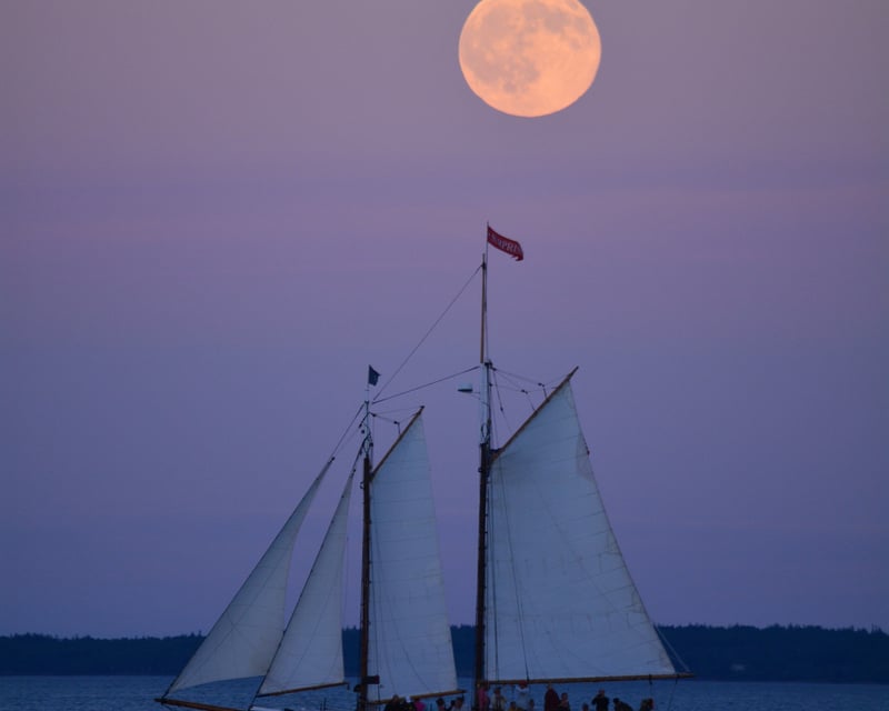 Full Moon Sailing Cruise in Camden