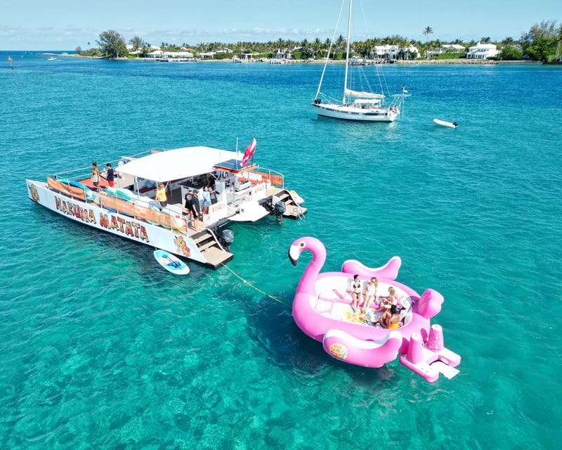 Flamingo-Themed Catamaran Party Cruise in West Palm Beach