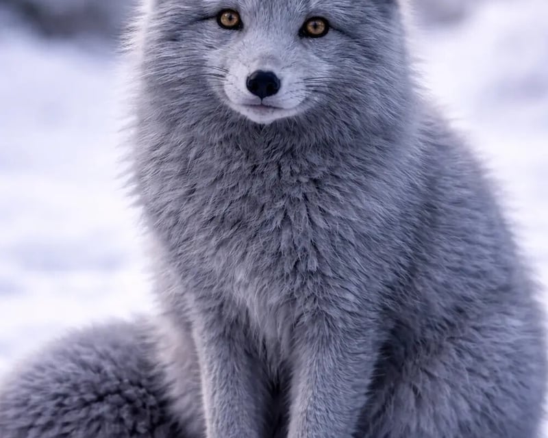 Up-Close Arctic Fox Encounter in Alva, Florida