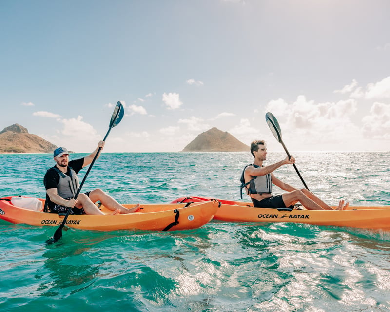 Self-Guided Mokulua Islands Kayak Rental in Kailua