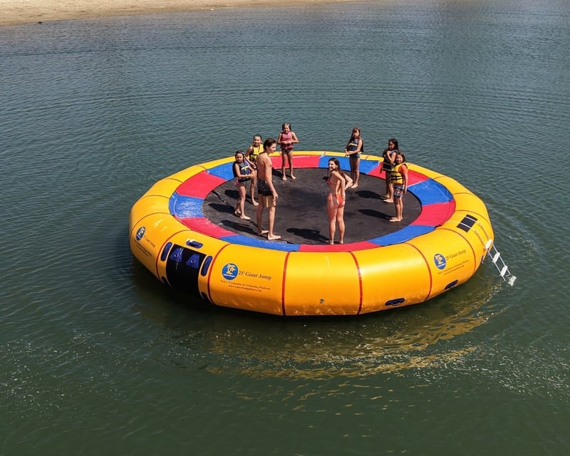25' Water Trampoline Rental in Mission Bay, San Diego