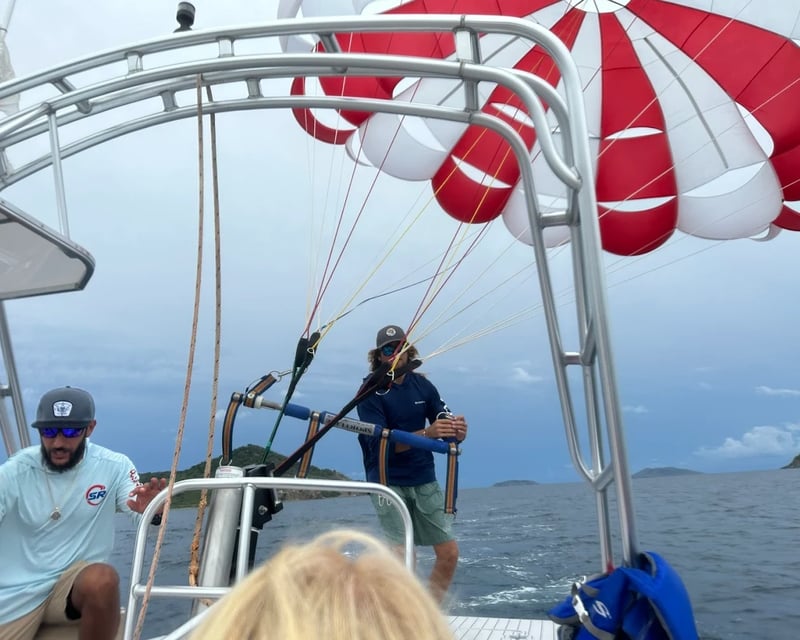 Parasailing in St. Thomas with Views of St. John