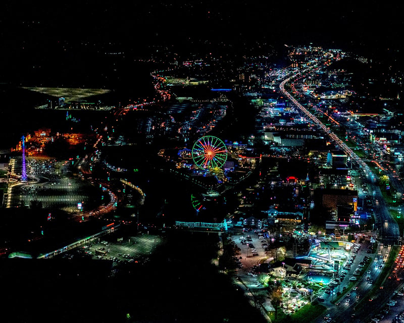 Private Winterfest Lights Helicopter Tour in Sevierville