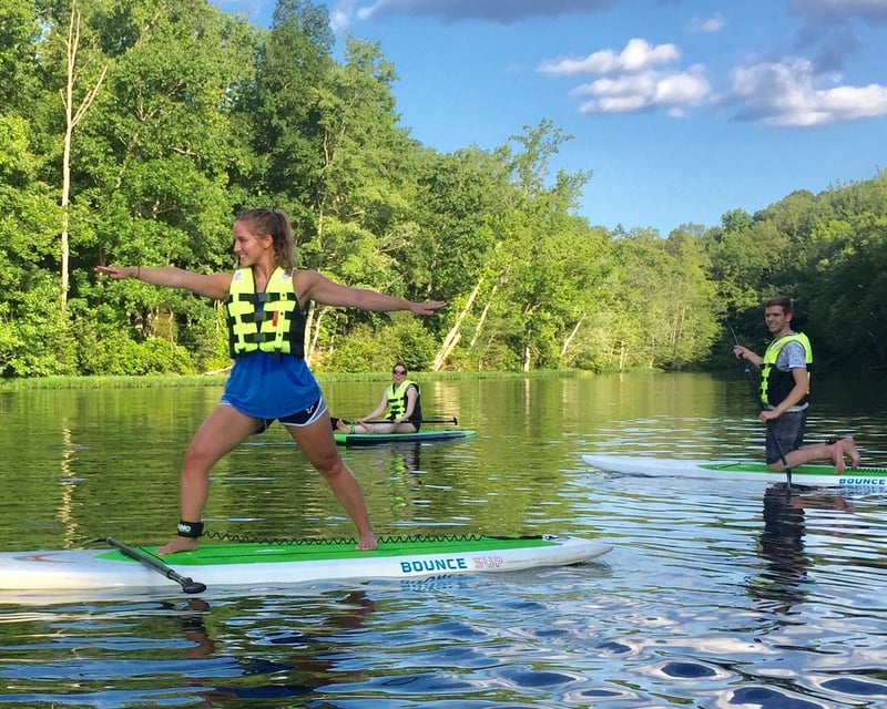 Learn Paddleboarding at Salem Lake PaddleFit Class