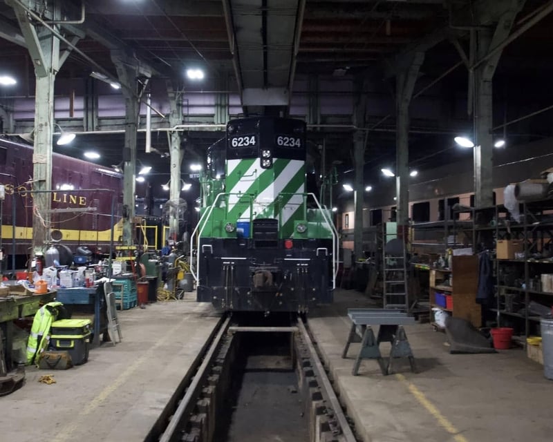 Jackson Street Roundhouse Railroad Museum in St. Paul