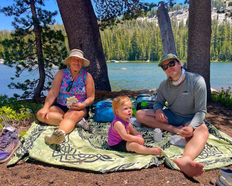Private Yosemite Hike & Swim at Hidden Polly Dome Lake
