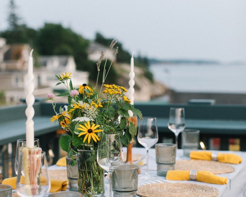 Rooftop Oyster & Wine Tasting in Phippsburg