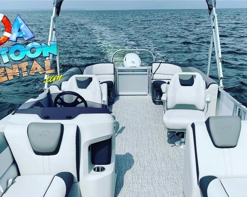 Double-Decker Pontoon Boat Rental in Santa Rosa Beach