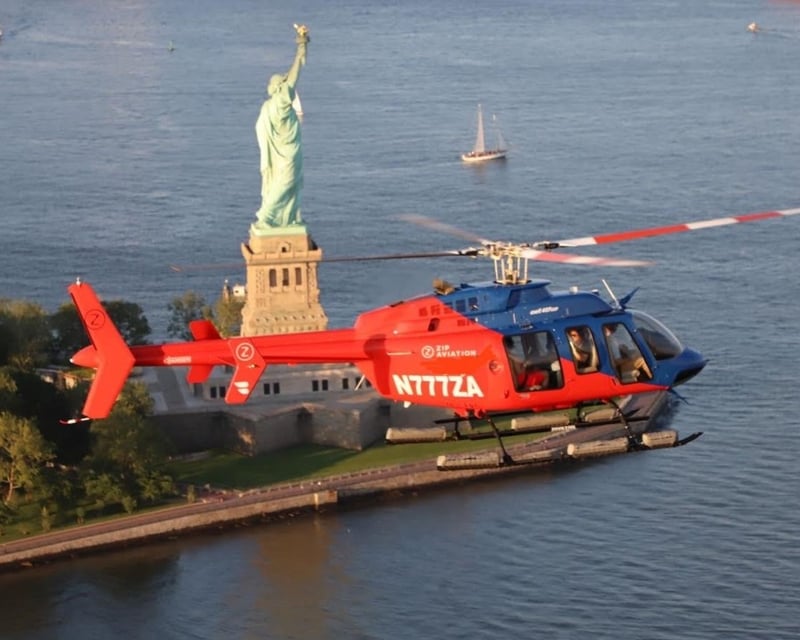 NYC Helicopter Tour Over Statue of Liberty & Central Park
